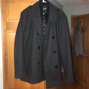 Mens XL Pea Coat Kenneth Cole